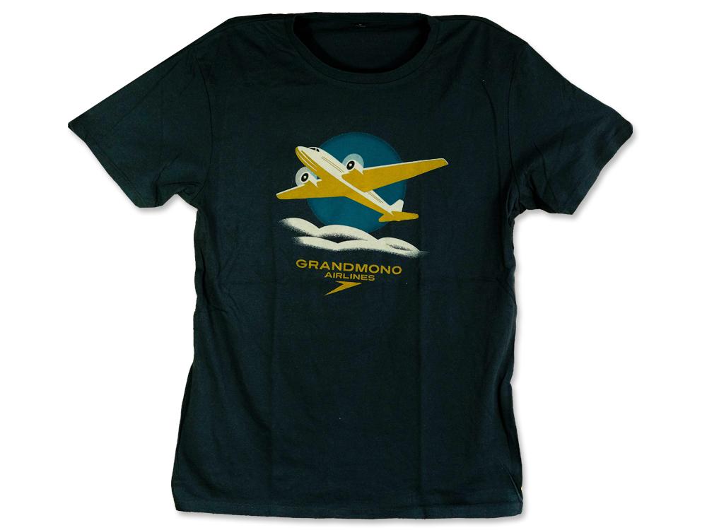 Grandmono Airlines T-shirt Black