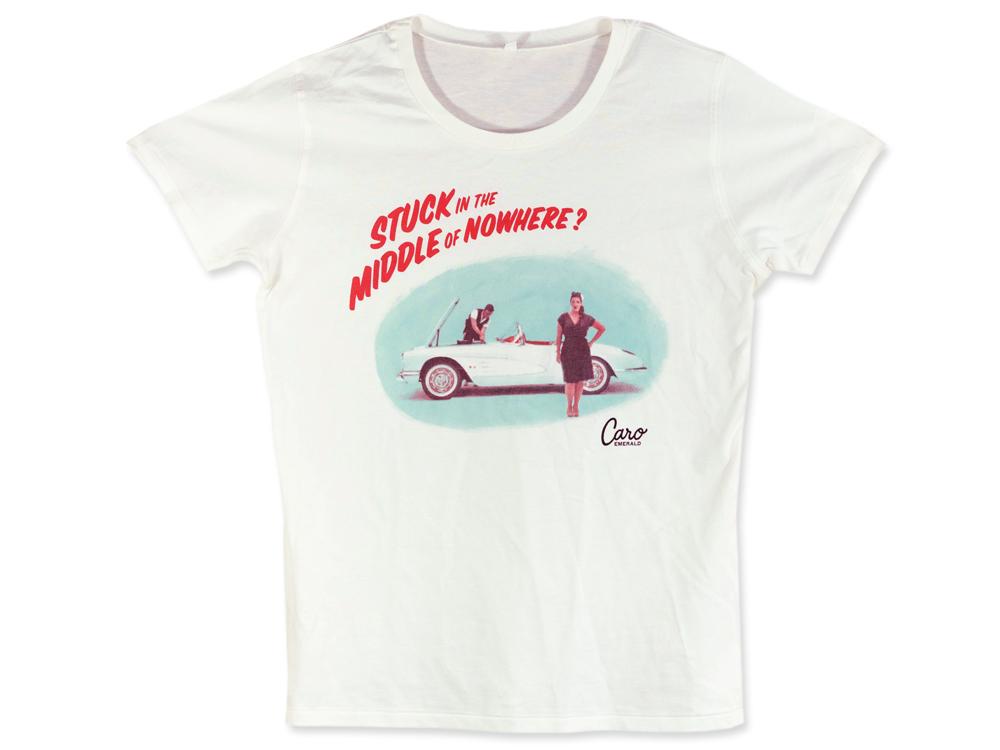 Stuck + car Women's T-shirt White